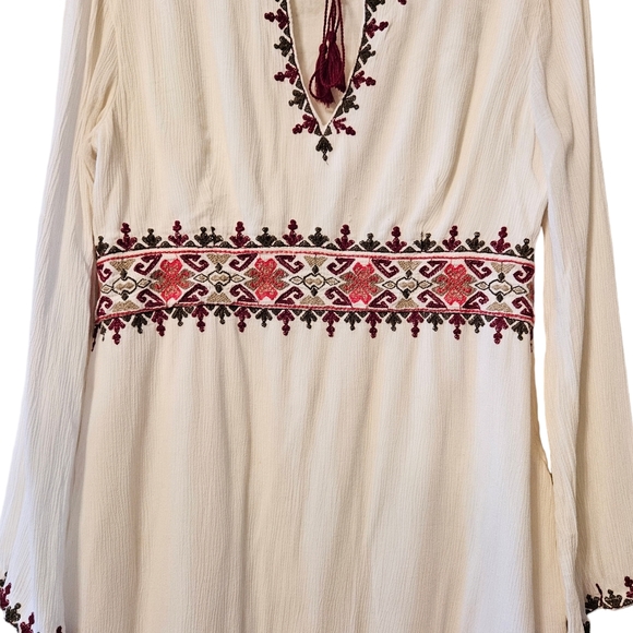 Sanctuary Azita Bohemian Embroidery Bell Sleeves Mini Dress Size 8. - Picture 7 of 15